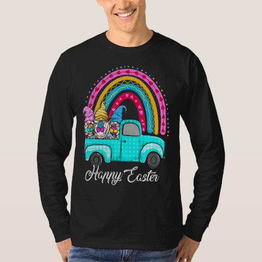 レインボー格言とバニーエッグ狩りトラックイースト Tシャツ (正面)