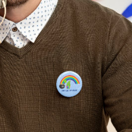 レインボー格言ポットの金ゴールドSt patricks dayピンバック 缶バッジ