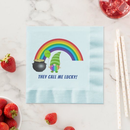 レインボー格言ポットの金ゴールドSt patricks day鋳物 縁ありランチョンナプキン (インサイチュ)
