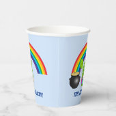 レインボー格言ポットの金ゴールドSt patricks day 紙コップ (右)