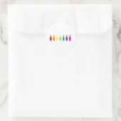 レインボー格言 ラウンドシール (バッグ)