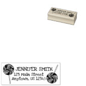 レインボー棒つきキャンデーキャンディーショップアドパーソナライズされたレス ラバースタンプ (押印)