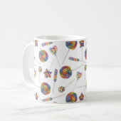 レインボー棒つきキャンデーコーヒーマグ コーヒーマグカップ (正面左)