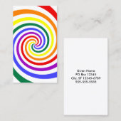 レインボー棒つきキャンデー 名刺 (正面/裏面)