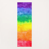 レインボー水彩洗浄ヨガマット ヨガマット (正面)