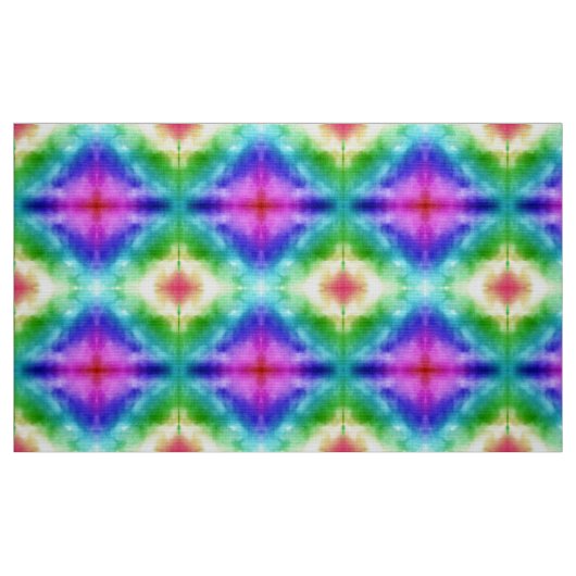 レインボー水彩画 ファブリック (ファットクウォーター)