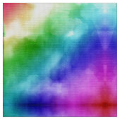 レインボー水彩画 ファブリック (クローズアップ)