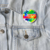 レインボー水彩LGBTQ+プライドボタン 缶バッジ (インサイチュ)