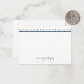 レインボー水玉模様のカスタマイズ ノートカード (正面/裏面インサイチュ)