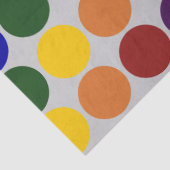 レインボー水玉模様オングレーティッシュペーパー 薄葉紙 (詳細)