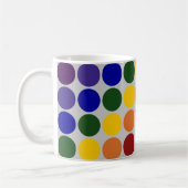 レインボー水玉模様オングレー コーヒーマグカップ (左)