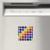 レインボー水玉模様オングレー マグネット (インサイチュ (食洗機))