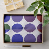 レインボー水玉模様オンホワイトティッシュペーパー 薄葉紙 (ギフト)