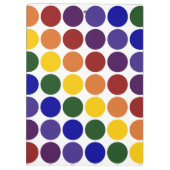 レインボー水玉模様オンホワイト クリップボード (裏面)