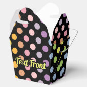 レインボー水玉模様パターン フェイバーボックス (オープン)