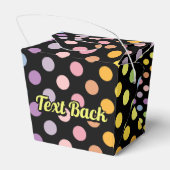 レインボー水玉模様パターン フェイバーボックス (裏面サイド)