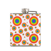 レインボー水玉模様パターン フラスク (裏面)