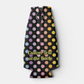 レインボー水玉模様パターン ボトルクーラー (裏面)