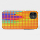 レインボー水玉模様モダンパターン Case-Mate iPhoneケース (裏面(横))