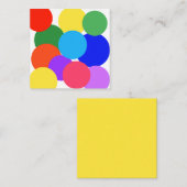 レインボー水玉模様 ノートカード (正面/裏面)