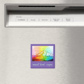 レインボー水色山フードマグネット マグネット (インサイチュ (食洗機))