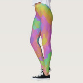 レインボー油モザイク レギンス (左)