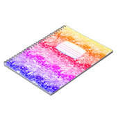 レインボー波形ノート ノートブック (左側)