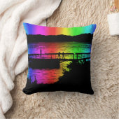 レインボー波止場人 クッション (ブランケット)
