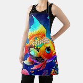 レインボー海リーフフィッシュデザイン エプロン (インサイチュ)