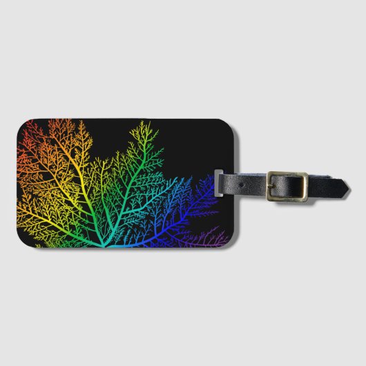 レインボー海藻プライドラゲージタグ ラゲッジタグ (正面横)