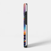 レインボー液滴ケースメイトiPhoneケース iPhoneケース (左側面)