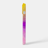 レインボー渦巻き iPhone 15ケース (左側面)