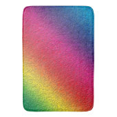 レインボー溶融ガラス(ばちゃばちゃ)跳ねる効果 バスマット (正面縦)