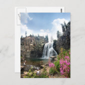 レインボー滝の滝 – デビルスポパイル – シエラ ポストカード (正面/裏面)