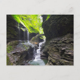 レインボー滝&カスケード、Watkins Glen、New Yor ポストカード