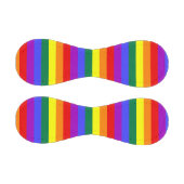 レインボー無地のストライプー水の色レインボー 野球ボール (パネル)