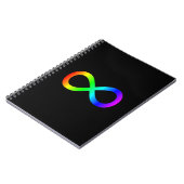 レインボー無限大記号 ノートブック (左側)
