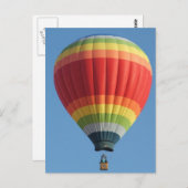 レインボー熱気球 ポストカード (正面/裏面)