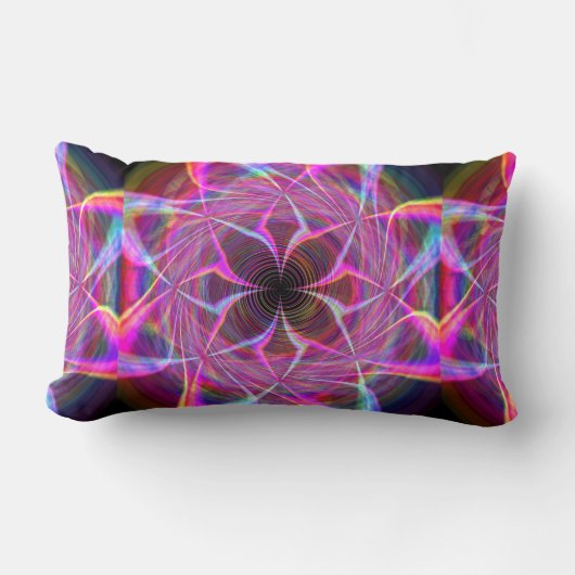 レインボー熱狂するスパイラル2 ランバークッション (正面)