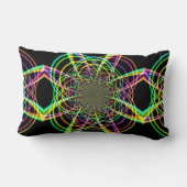 レインボー熱狂するスパイラル ランバークッション (裏面)