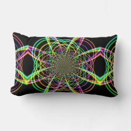 レインボー熱狂するスパイラル ランバークッション