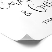 レインボー男の赤ちゃんカードとギフト赤ちゃんシャワーのサイン ポスター (角)