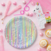 レインボー男の赤ちゃんベビーシャワー ペーパープレート (パーティー)