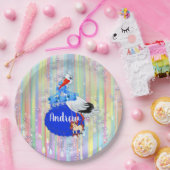 レインボー男の赤ちゃんベビーシャワー ペーパープレート (パーティー)