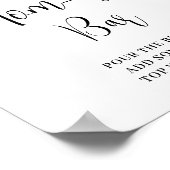 レインボー男の赤ちゃんマムオーサバーベビーシャワーサイン ポスター (角)