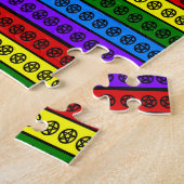 レインボー異教の星形五角形 ジグソーパズル (側面)