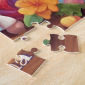 レインボー疑問に思パーソナライズされたン ジグソーパズル (側面)