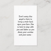 レインボー祈りの言葉カード 名刺 (裏面)