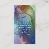 レインボー祈りの言葉カード 名刺 (正面)