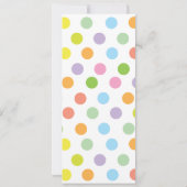 レインボー祝フォトバースデーパーティー招待状 招待状 (裏面)